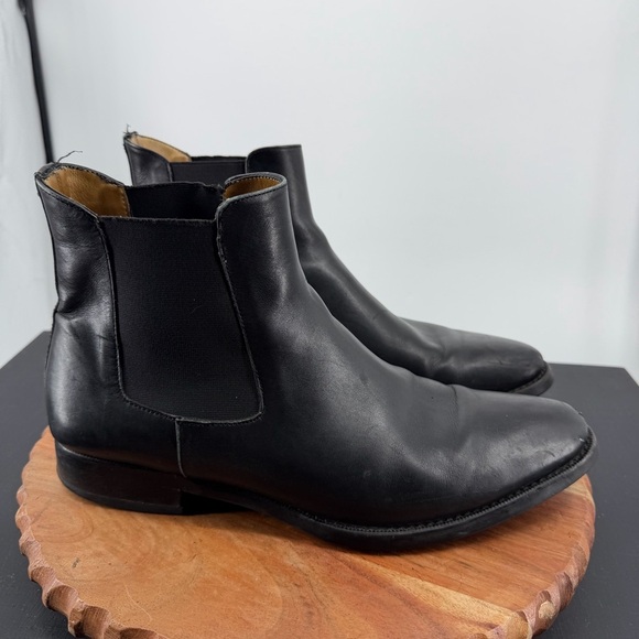 Jack Erwin Ellis Chelsea Boots black leather distressed sz 11 main image 7